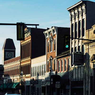 Business downtown bank Lancaster Ohio 43130 Fairfield County Ohio corporate records incorporation transactional law